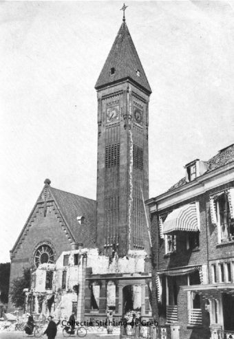 RK kerk aan de Bergstraat mei 1940